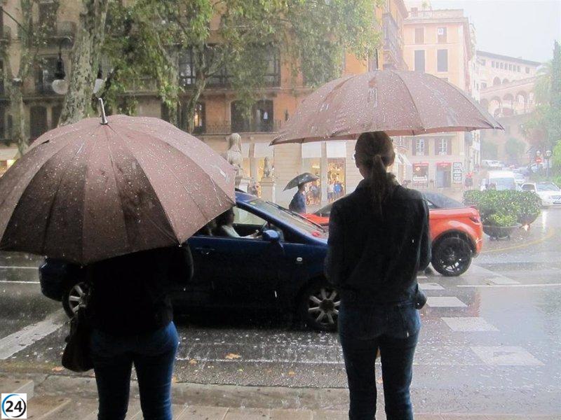 Activat el PELO per les pluges a Mallorca aquest dimecres.