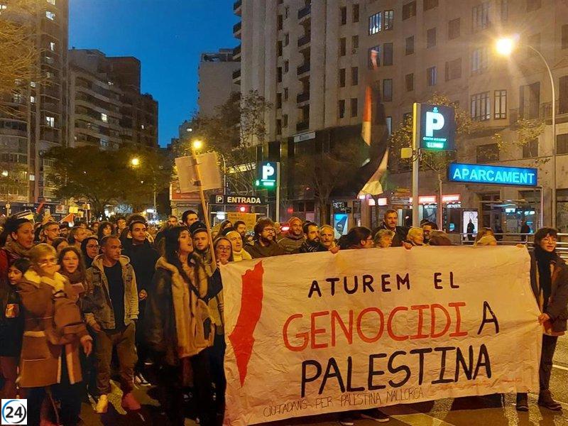 Ciutadans per Palestina es manifesten a Palma per exigir 