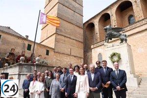 El Consell de Mallorca celebra a Sineu els 40 anys de la bandera de l'illa.