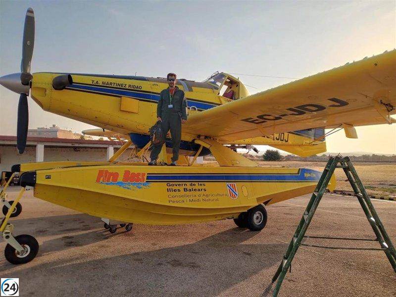 Les Illes Balears envien un avió amfibi a Extremadura per ajudar en les tasques d'extinció.