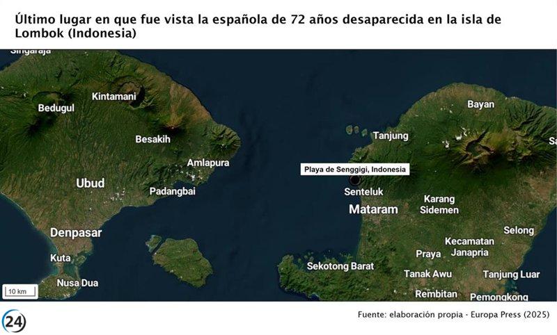 Troben el cos de l'espanyola desapareguda fa gairebé dos mesos a Indonèsia i hi ha dos detinguts. 

Troben el cos de l'espanyola desapareguda fa gairebé dos mesos a Indonèsia i hi ha dos detinguts.