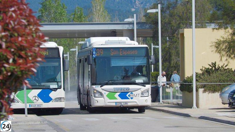 Els autobusos de Palma apropen els 5 milions de passatgers a octubre, un 45% més que el 2022.